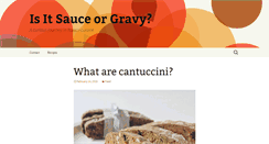 Desktop Screenshot of isitsauceorgravy.com