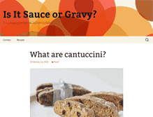 Tablet Screenshot of isitsauceorgravy.com